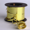 Hilo curly 100 metros dorado metalico